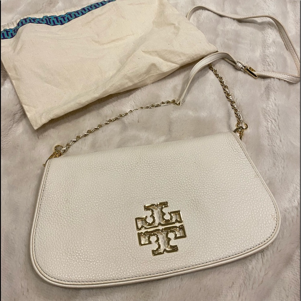 Tory Burch leather off white Amanda bag